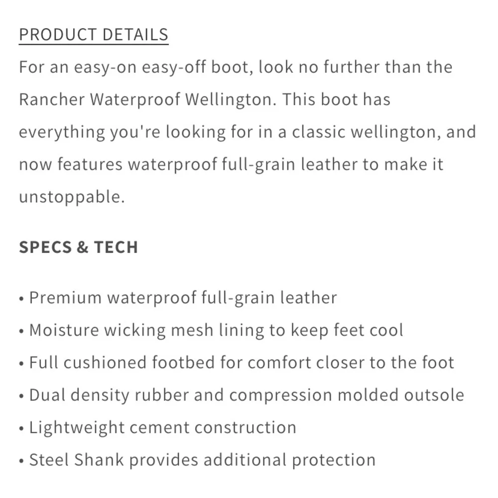 WOLVERINE men’s rancher boots - Picture 12 of 12